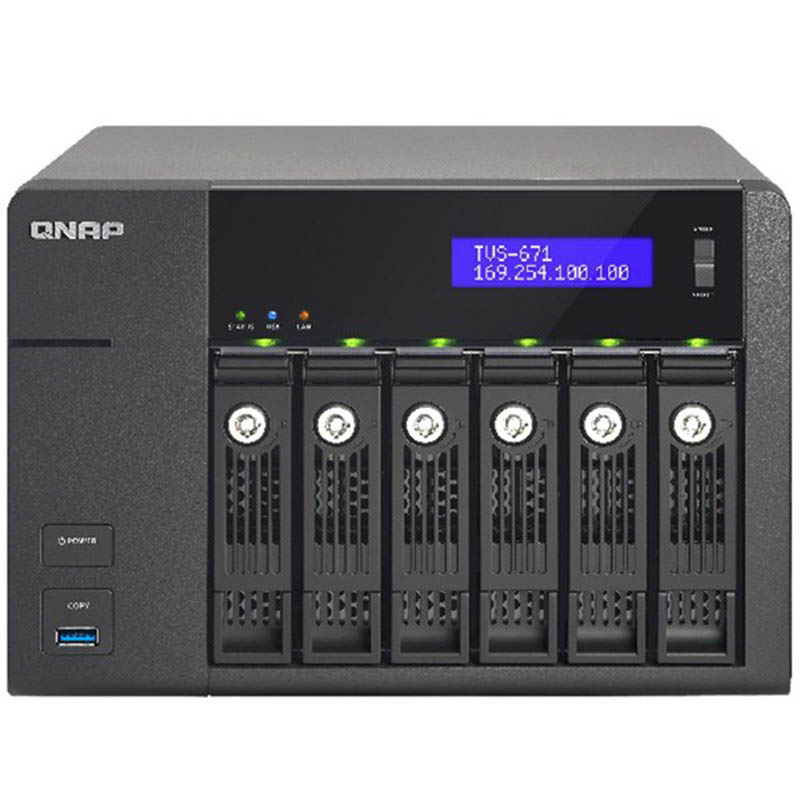QNAP TVS-671 | Intel Core i3 | 4GB RAM | 6-Bay 1